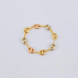 Anillo Gc 0.55 g / T4 3/4 - 4 1/2 Tres Oros 18K