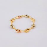 Anillo Gc 0.55 g / T4 3/4 - 4 1/2 Tres Oros 18K