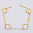 Clover Bracelet Classic Link 11.6gr / 8 1/4 in / 2.1mm Yellow Gold Nac.Esp. 18K *