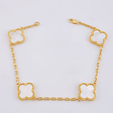 Clover Bracelet Classic Link 11.6gr / 8 1/4 in / 2.1mm Yellow Gold Nac.Esp. 18K *