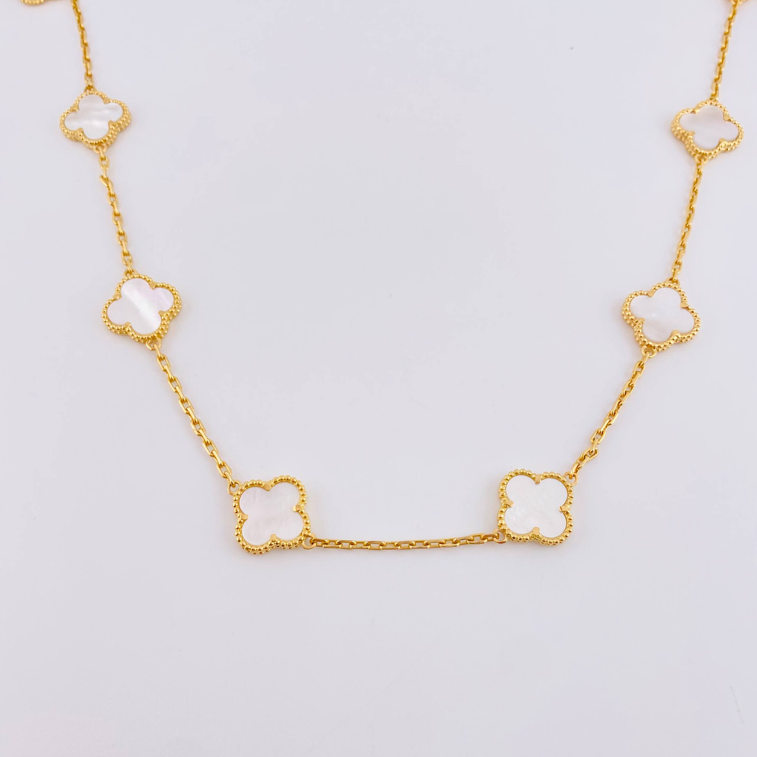 Cadena Trebol Aro Seguido 23.3gr / 15 3/4 in / 2.15mm Oro Amarillo Nac.Esp. 18K *