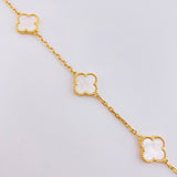Cadena Trebol Aro Seguido 23.3gr / 15 3/4 in / 2.15mm Oro Amarillo Nac.Esp. 18K *