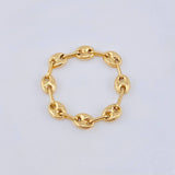 Anillo Gc 0.9gr / T8-T7 3/4 / 4.15mm Oro Amarillo 18K