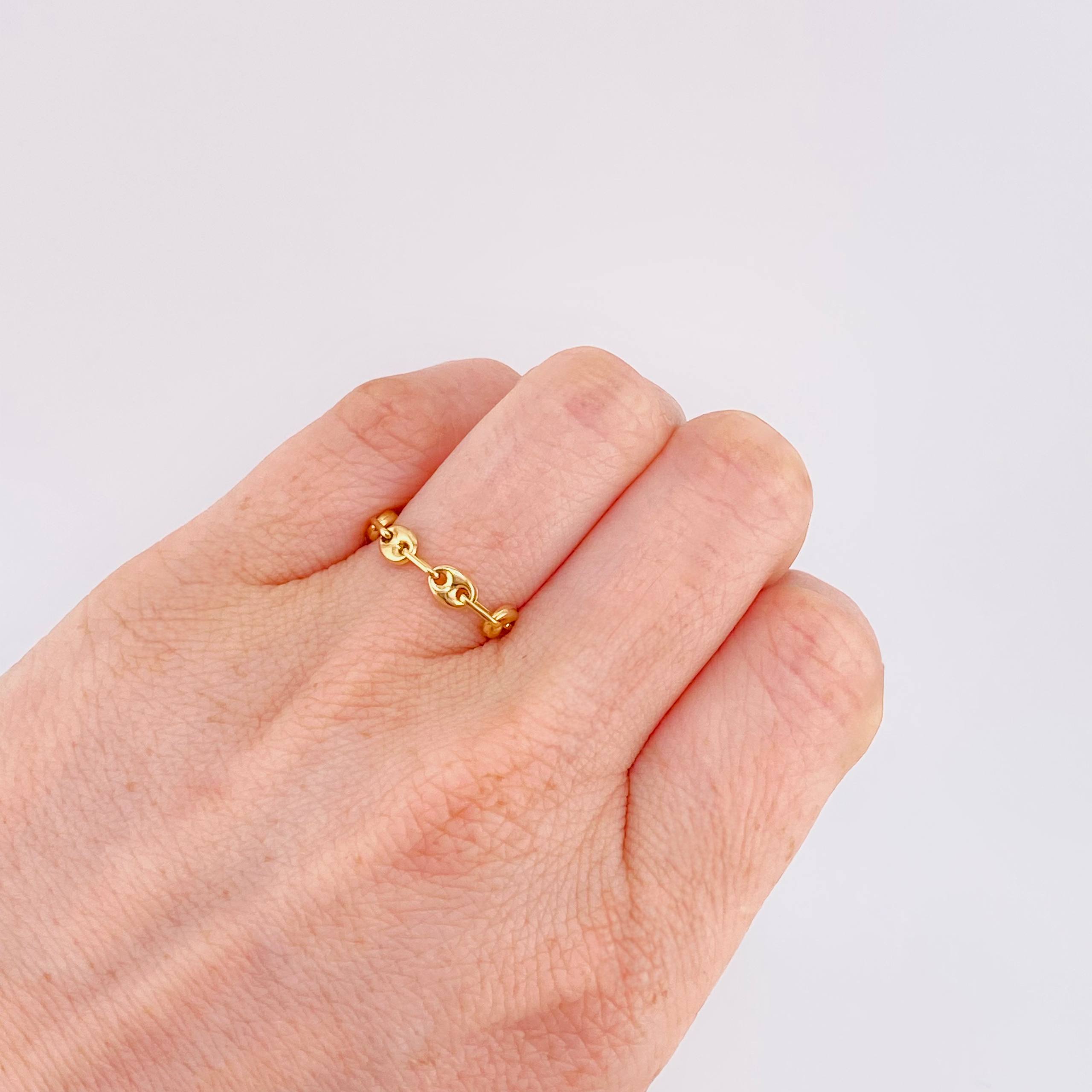 Anillo Gc 0.9gr / T8-T7 3/4 / 4.15mm Oro Amarillo 18K