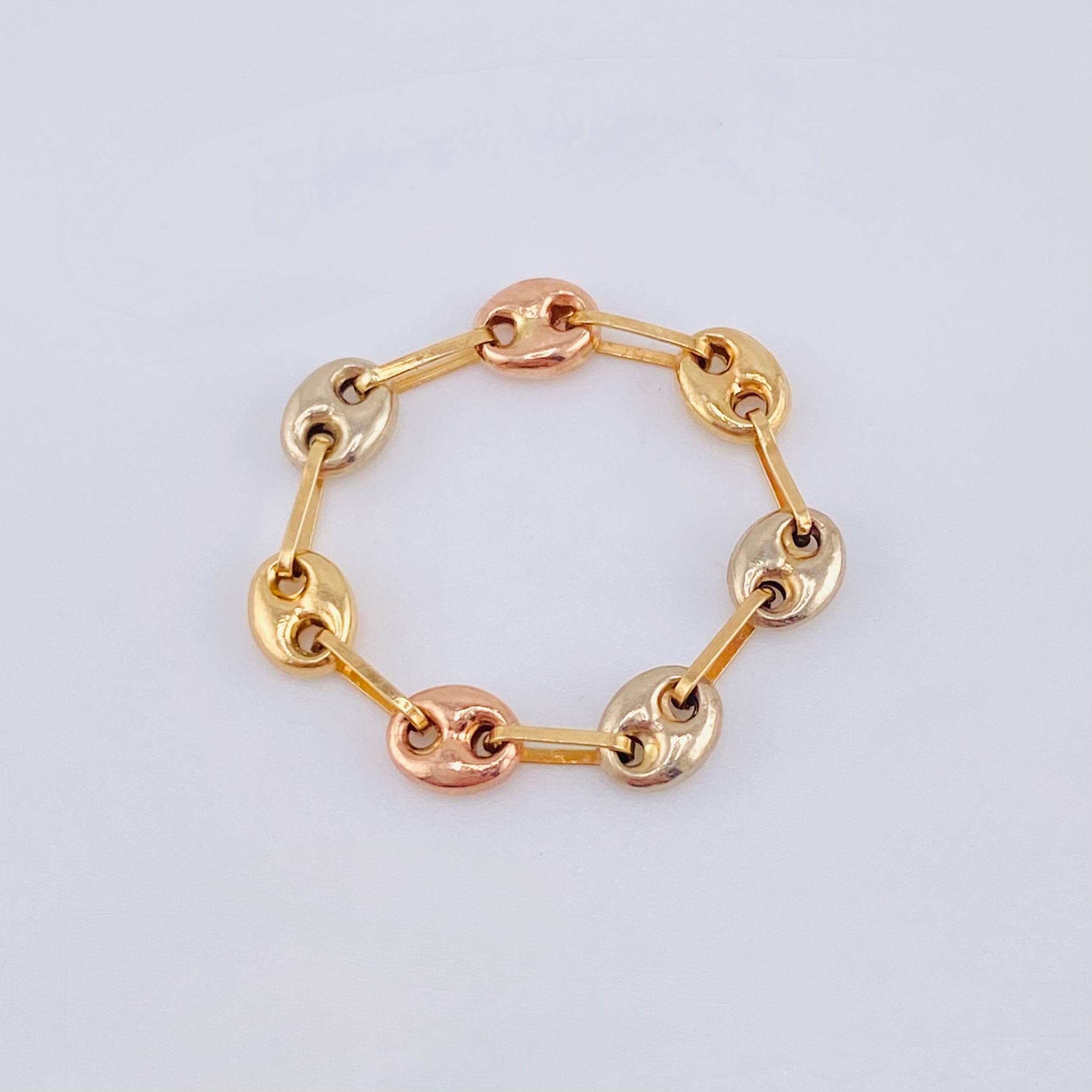 Anillo Gc 0.75gr / T6-T5 3/4 / 4.3mm Tres Oros 18K