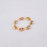 Anillo Gc 0.75gr / T6-T5 3/4 / 4.3mm Tres Oros 18K