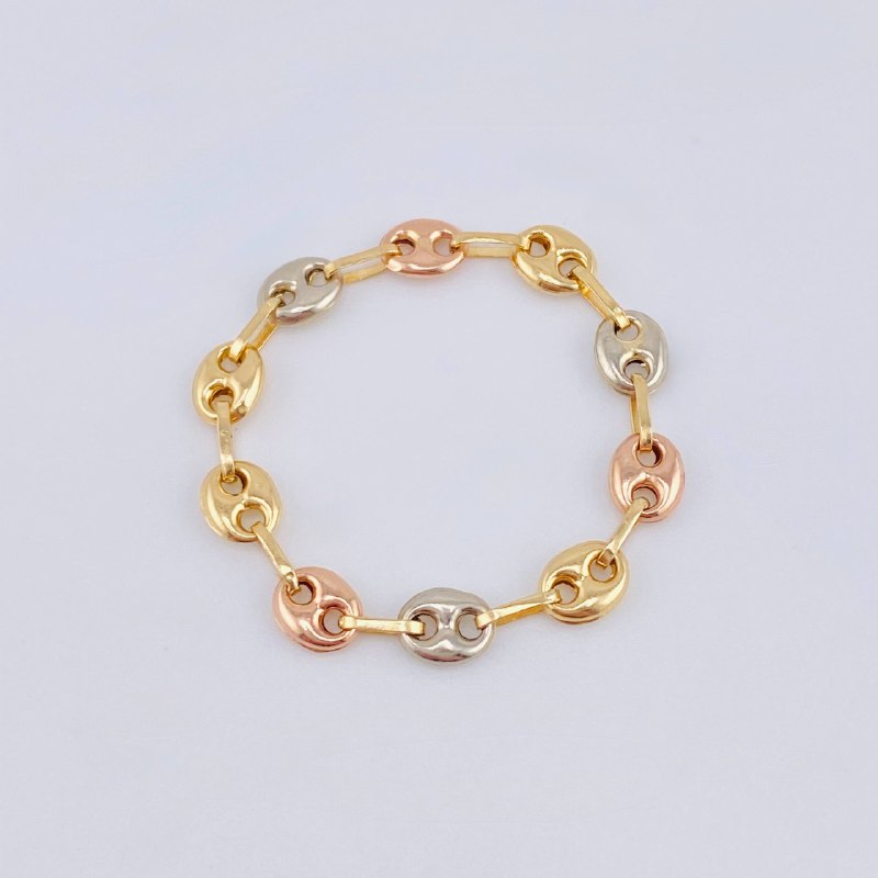 Anillo Gc 0.9gr / T12 3/4- T12 1/2 / 4.15mm Tres Oros 18K