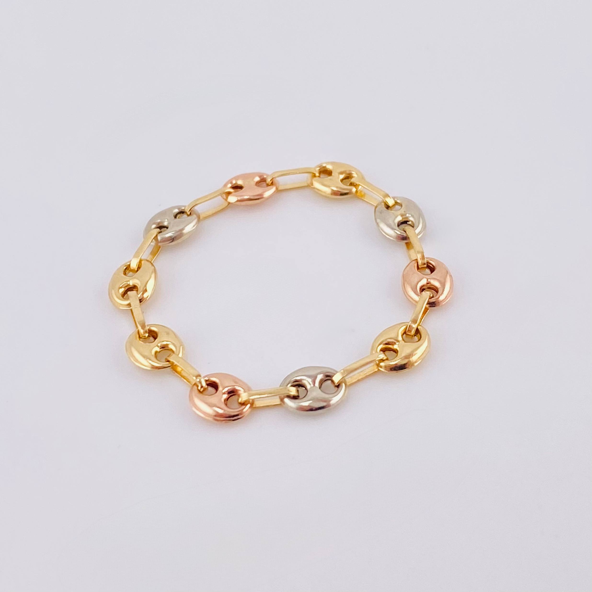 Anillo Gc 0.9gr / T12 3/4- T12 1/2 / 4.15mm Tres Oros 18K