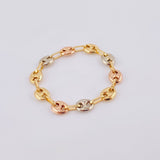 Anillo Gc 0.9gr / T12 3/4- T12 1/2 / 4.15mm Tres Oros 18K