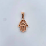 Pendant Hamsa Hand 2.25gr / 2.6cm / 18K Rose Gold $