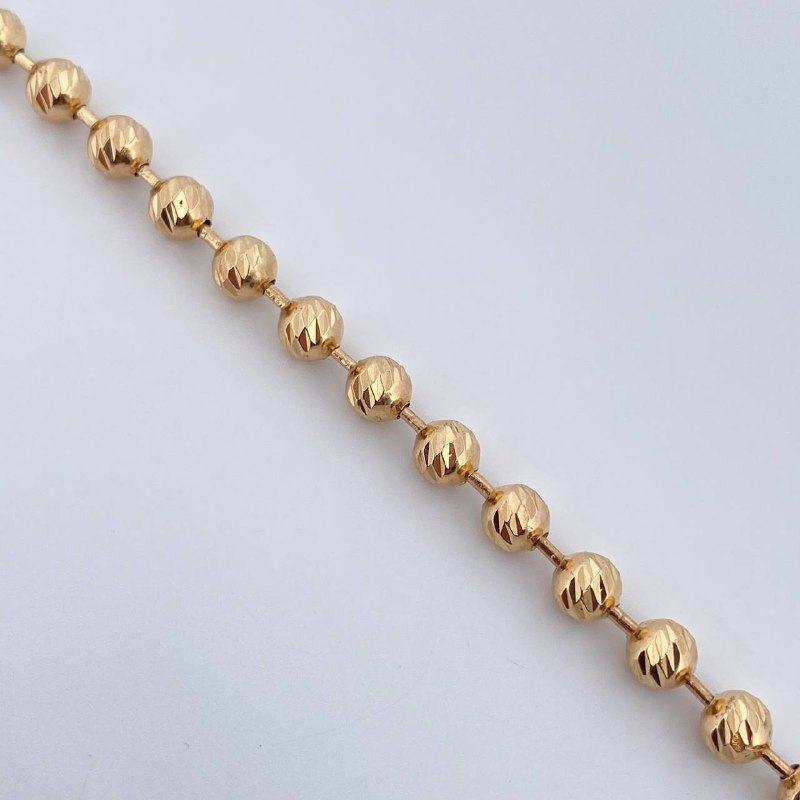 Bracelet Pulse 6.5gr / 16.9cm / 4mm Diamond Cut 18K Yellow Gold $