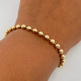 Bracelet Pulse 6.5gr / 16.9cm / 4mm Diamond Cut 18K Yellow Gold $