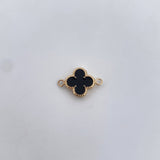 Herraje Trebol 0.75gr / 1.2cm / Electroestatico Oro Amarillo 18K $