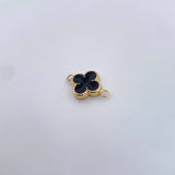 Herraje Trebol 0.75gr / 1.2cm / Electroestatico Oro Amarillo 18K $