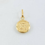 Pendant Letter R 0.65gr / 0.8in / 18K Gold ©