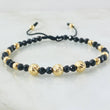 Diffused Onyx Bracelet 1.7gr / 6mm-4mm 18K Gold ©