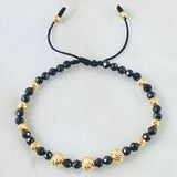 Diffused Onyx Bracelet 1.7gr / 6mm-4mm 18K Gold ©