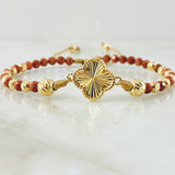 Pulsera Lluvia De Oro Herraje Trebol 3.85gr / 6mm-4mm Oro Amarillo Nac.Esp. 18K ©