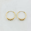 Hoop Earrings Trio 1.2gr / 0.6in / 18K Gold