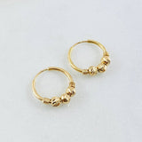 Hoop Earrings Trio 0.95gr / 0.5in / 18K Gold
