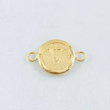 Herraje Letra V 0.6gr / 1.8cm / Oro Amarillo 18K