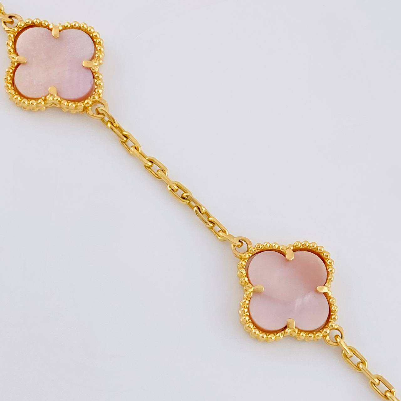 Pulso Aro Seguido Trebol 10 g / 7 1/4 in / 2.1 mm Oro Amarillo 18K