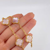 Pulso Aro Seguido Trebol 10 g / 7 1/4 in / 2.1 mm Oro Amarillo 18K