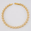 Pulso Tennis Trebol Secuencial 9.1 g / 7 1/4 in / 5 mm Oro Amarillo 18K