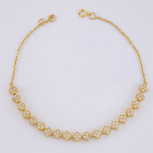 Pulso Modulable Volga Secuencia De Volga 4.5 g / 7 1/2 in - 7 1/4 in / 1.3 mm Oro Amarillo 18K