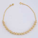 Pulso Modulable Volga Secuencia De Volga 4.5 g / 7 1/2 in - 7 1/4 in / 1.3 mm Oro Amarillo 18K