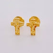 Topos Cruz Cristo 0.8 g / in / 8.1 mm Oro Amarillo 18K