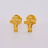 Topos Cruz Cristo 0.8 g / in / 8.1 mm Oro Amarillo 18K