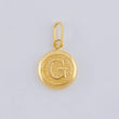 Dije Letra Circulo G 0.45 g / 3/4 in Oro Amarillo 18K