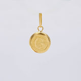 Dije Letra Circulo G 0.45 g / 3/4 in Oro Amarillo 18K