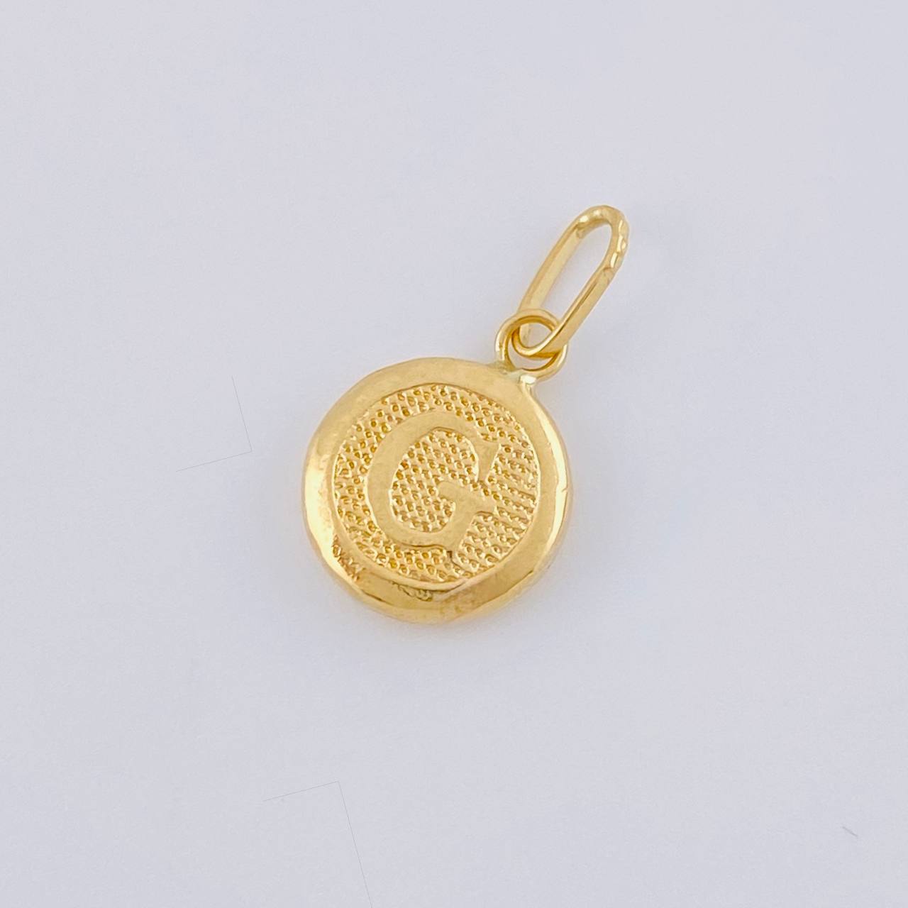Pendant Letter Circle G 0.4 g / 3/4 in Yellow Gold 18K