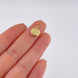 Dije Letra Circulo E 0.4 g / 3/4 in Oro Amarillo 18K