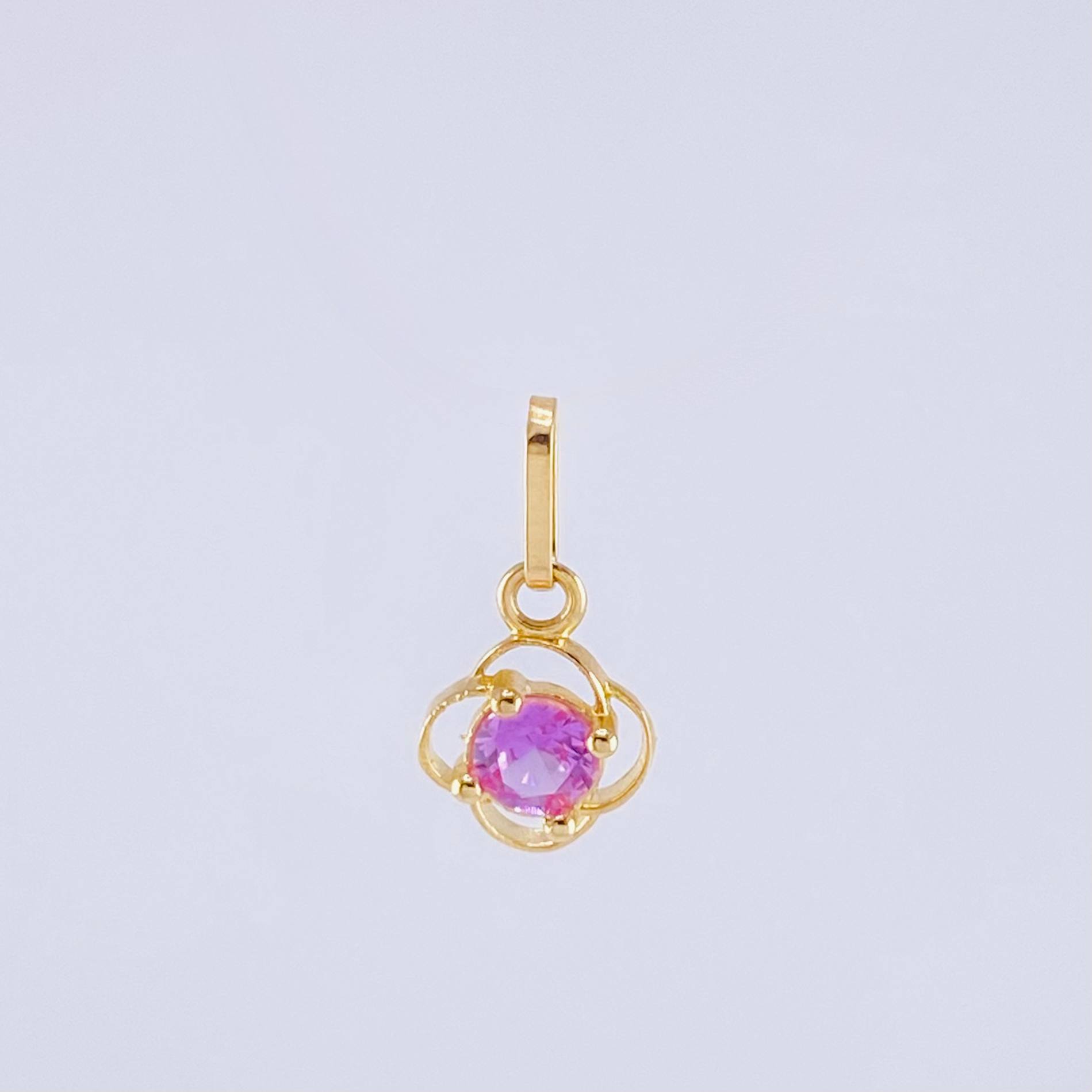 Pendant Flower 0.35gr / 1/2 in / 18K Yellow Gold ©