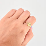 Anillo Rombo Bordeado 1.5gr / T8 1/4 / Oro Amarillo 18K ©