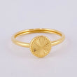 Anillo Circular Diamantado Bordeado 1.3gr / T6 3/4 / Oro Amarillo 18K