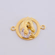 Charm Horse Horseshoe 2.35gr / 1 in / Two-Tone Yellow White 18K Gold ©