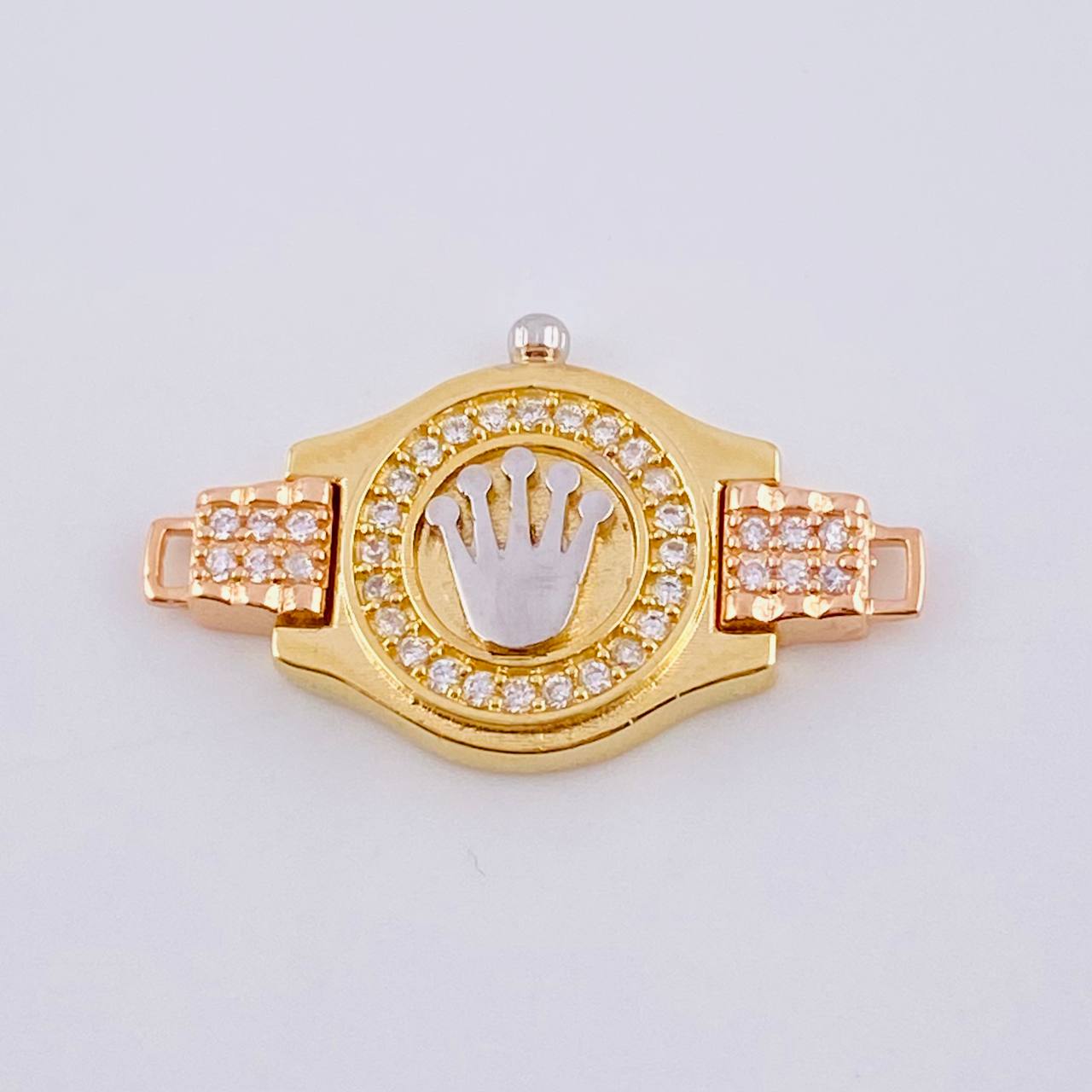 Charm RX Strap 3.25gr / 1 in / Three-Tone 18K Gold ©