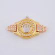 Charm RX Strap 3.25gr / 1 in / Three-Tone 18K Gold ©