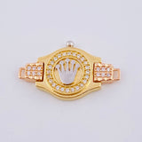Charm RX Strap 3.25gr / 1 in / Three-Tone 18K Gold ©