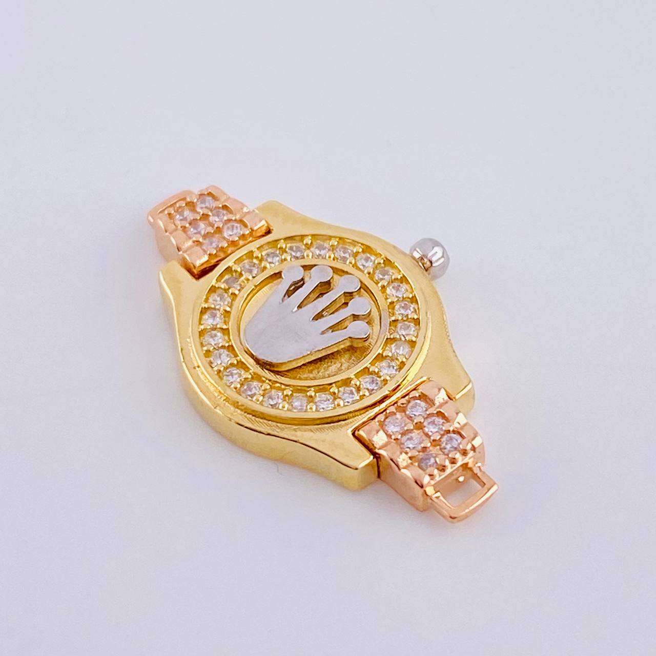 Charm RX Strap 3.25gr / 1 in / Three-Tone 18K Gold ©