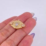 Charm RX Strap 3.25gr / 1 in / Three-Tone 18K Gold ©