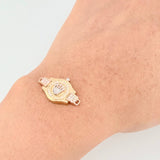 Charm RX Strap 3.25gr / 1 in / Three-Tone 18K Gold ©