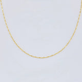 Mirror Flower Chain 0.8 g / 17 3/4 in / 1.7 mm 18K Yellow Gold