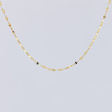 Mirror Flower Chain 0.85 g / 17 3/4 in / 1.6 mm 18K Yellow Gold
