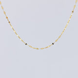 Cadena Flor Espejo 1gr / 19 3/4 in / 1.1mm Oro Amarillo +3 18K ©