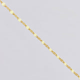 Cadena Flor Espejo 1gr / 19 3/4 in / 1.1mm Oro Amarillo +3 18K ©